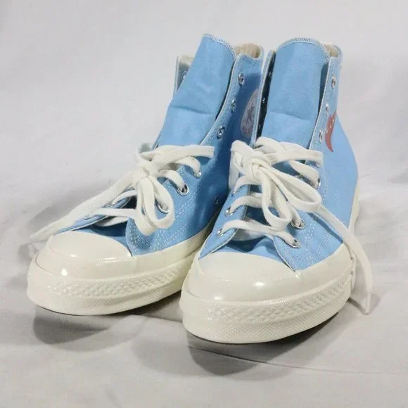 RARE Comme des Garçons PLAY x Chuck 70 High Bright Blue NEW Sz 10.5 US Men - Picture 5 of 15